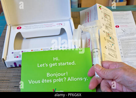 23andme home genetic testing kit hi-res stock photography and images - Alamy