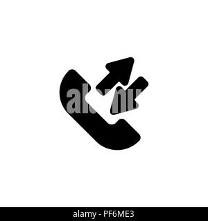 Web icon. Incoming and outgoing calls, calls sync Stock Vector