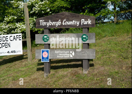 Thryburgh Country Park in Rotherham South Yorkshire Stock Photo