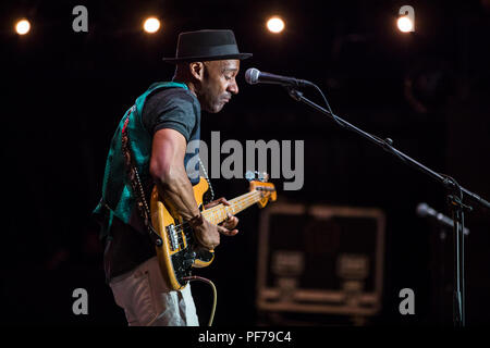 Jazz à Juan Festival 2018 - Day 8 - Performances  Featuring: Marcus Miller Where: Juan-les-Pins, Antibes, France When: 19 Jul 2018 Credit: Marta Szczesniak/WENN.com Stock Photo