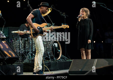 Jazz à Juan Festival 2018 - Day 8 - Performances  Featuring: Marcus Miller Where: Juan-les-Pins, Antibes, France When: 19 Jul 2018 Credit: Marta Szczesniak/WENN.com Stock Photo