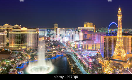 Las Vegas Strip skyline at night