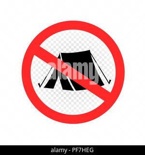 no camping set sign icon symbol Stock Vector