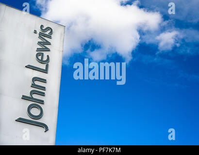 Exterior of John Lewis retail store in LIverpool city centre, Merseyside, Uk. Stock Photo