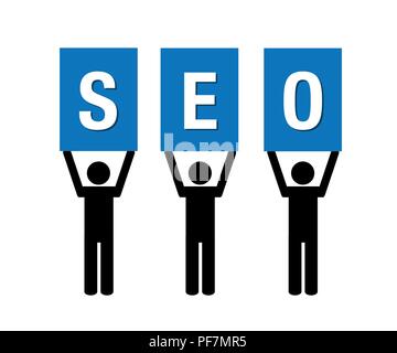Men hold up SOE sign pictogram vector illustration EPS10 Stock Vector
