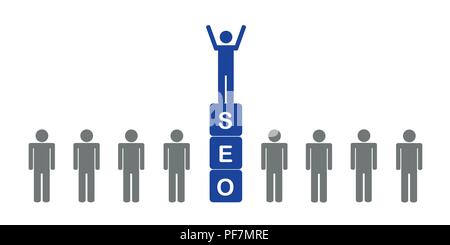 with SOE to success pictogram vector illustration EPS10 Stock Vector