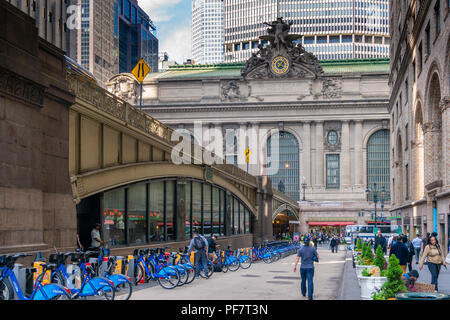 View of Grand Central Terminal in Midtown Manhattan Stock Photo