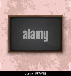 Blackboard on the wall Stock Vector