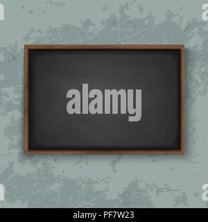 Blackboard on the wall Stock Vector