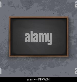 Blackboard on the wall Stock Vector