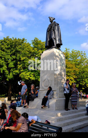 General James Wolfe statue, Royal Observatory, Greenwich London UK Stock Photo