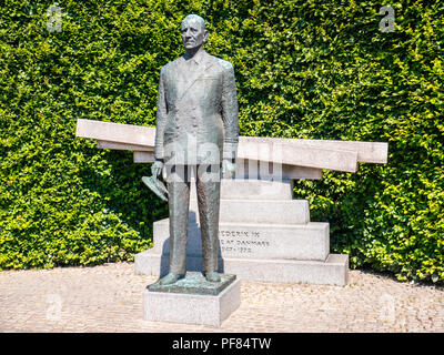 Danish King Frederik 9th Statue, Copenhagen, Zealand, Denmark, Europe. Stock Photo