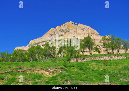 the old medieval town of Morella, Castellon in Spain Stock Photo