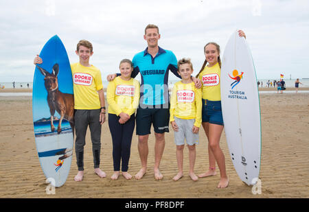 Trent ‘maxi’ Maxwell (centre) Star Of The Australian Tv Programme Bondi 