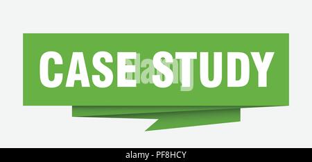 case study sign. case study paper origami speech bubble. case study tag. case study banner Stock Vector