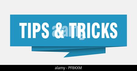 tips & tricks sign. tips & tricks paper origami speech bubble. tips ...