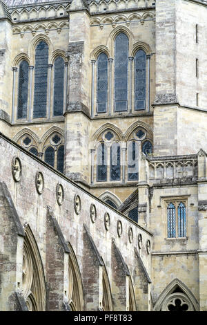 Abstract of Salisbury Cathedral Stock Photo