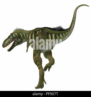 Bistahieversor Dinosaur - Bistahieversor was a carnivorous theropod dinosaur that lived in New Mexico, North America during the Cretaceous Period. Stock Photo