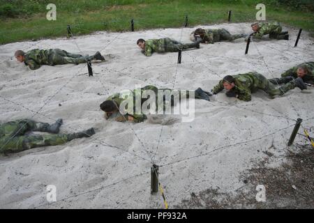 Swedish Soldiers With The Wartofta Tank Company, Skaraborg Regiment ...