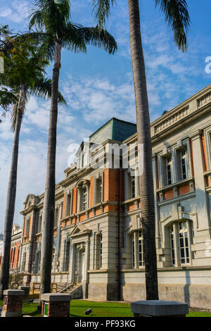 Former government building of the Tainan Prefecture during Japanese rule in Taiwan now turned into a literature museum Stock Photo