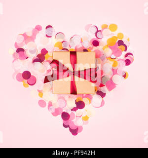 Download confetti background in heart shape isolated on white. red ... Yellowimages Mockups