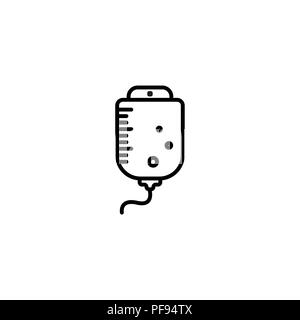 Web line icon. Drop counter black on white background Stock Vector