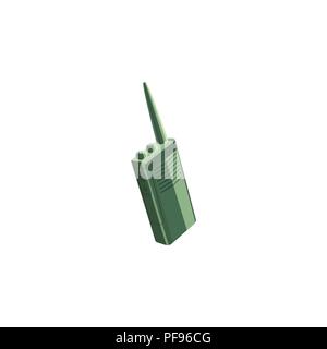 Color vector image. Police walkie-talkie on a white background Stock Vector