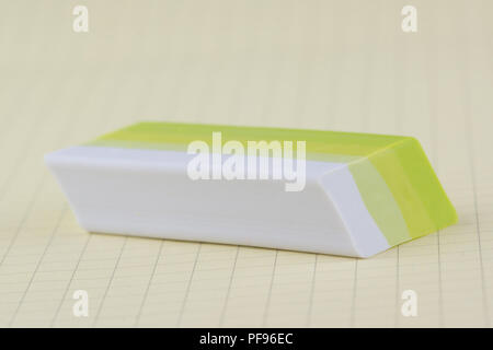 two tone rubber wash close up on neat background Stock Photo