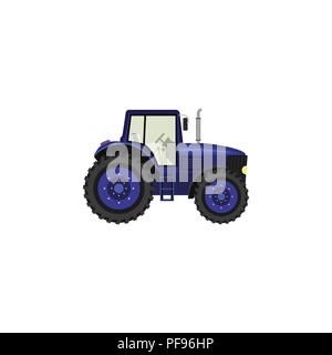 Color image. Tractor on a white background Stock Vector