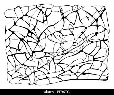 cracks on glass vector design isolated on white background Stock Vector