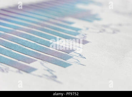 Concept image of data collection and statistical work:the business graph Stock Photo