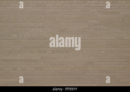 Attractive weathered light grey or beige brick wall background with a Scottish bond brickwork pattern Stock Photo