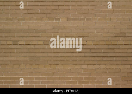 Attractive weathered light grey or beige brick wall background with a Scottish bond brickwork pattern Stock Photo