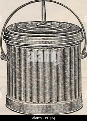 This catalog highlights a wide range of gardening supplies, agricultural implements, seeds, and plants, including various garbage cans and ash cans for different uses. It offers detailed product specifications and prices, with items ranging from smaller to larger capacities. Prices are subject to change without notice, as stated in the catalog. Stock Photo