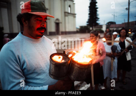 Managua, Nicaragua, July 1986; On the 7th aniversary of the overthrow of Somoza a procession of women to remember sons and brothers killed in that conflict and the current fight with the US-backed Contra guerillas. Stock Photo