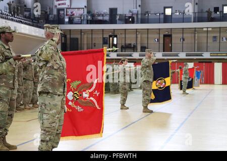 The Maryland Army National Guard hosted the change of command and change of responsibility ceremony at the historic 5th Regiment Armory in Baltimore, Maryland on June 2, 2018. Col. Janeen L. Birckhead assumed command of the Maryland Army National Guard from Brig. Gen. Timothy E. Gowen. Command Sgt. Maj. James M. Nugent assumed responsibility as the senior enlisted leader of the Maryland Army National Guard from Command Sgt. Maj. Kimberly A. Mendez.     Maj. Gen. Linda L. Singh, 29th Adjutant General of the Maryland National Guard, presided over the ceremony. In attendance were units from Joint Stock Photo