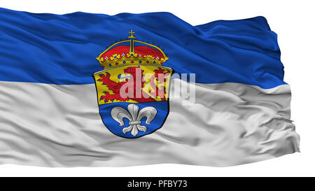 Darmstadt City Flag, Germany, Isolated On White Background Stock Photo