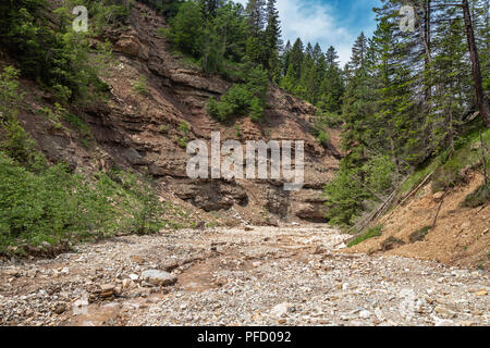 Bletterbach gorge near Bozen, South Tyrol Stock Photo