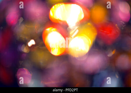 Out of focus coloured lights Stock Photo