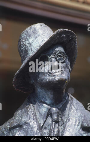 The statue of James Joyce on North Earl Street, Dublin, sculpted by ...