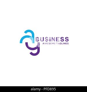 AY letter logo design vector illustration template, A letter logo vector, letter A and Y logo vector, creative Letter AY letter logo Stock Vector