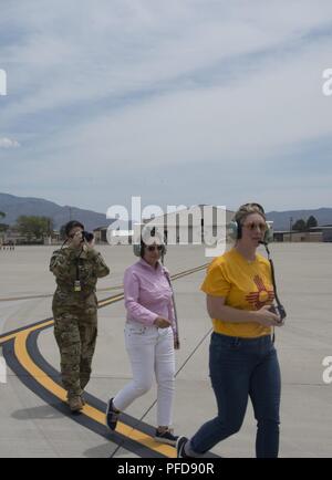 KIRTLAND AFB N.M. left to right Col. Brenda Cartier 58th