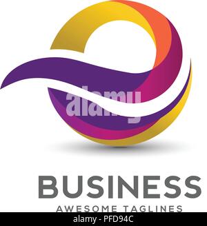 Letter E Colorful Logo Design Vector. Creative letter E Rainbow Gradient logo concept Illustration. Stock Vector