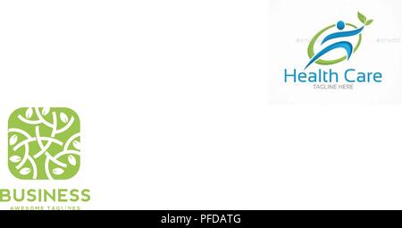 architectural or environmental company in a shape of green arch window with green leaves Sign to buy windows or doors from natural materials Stock Vector