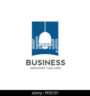 best Lamp logo sign symbol. creative Lamp vector logo. Modern vector pictogram for web graphics - stock vector Stock Vector