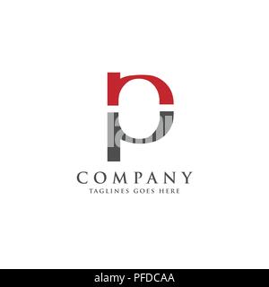letter P and N logo design vector illustration template, letter PN logo vector, creative Letter NP letter logo Stock Vector