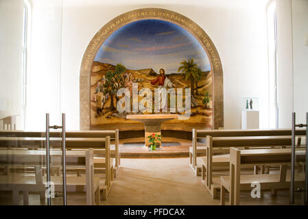 Mary Magdalene Mosaic Chapel at Magdala, Israel Stock Photo