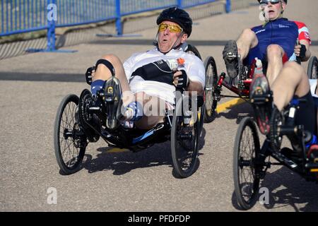 Army Master Sgt. Curtis Allen races in 
