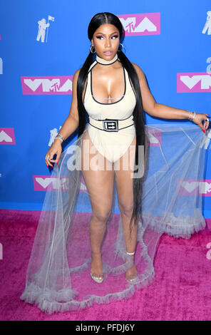 Nicki Minaj attending the 2018 MTV Video Music Awards held at Radio City Music Hall in Los Angeles, USA. Picture date: Monday August 20, 2018. See PA Story SHOWBIZ VMAs. Photo credit should read: PA/PA Wire Stock Photo