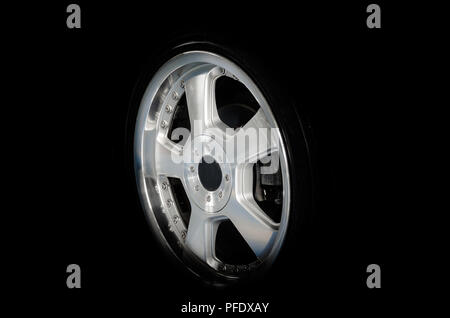 Alloy Wheels modern car Stock Photo
